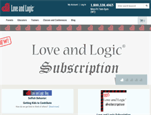 Tablet Screenshot of loveandlogic.com
